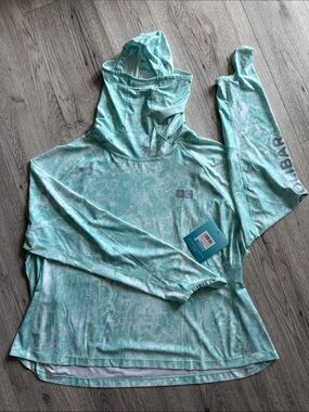 Coolibar Mint Green UPF Paros Sailing Hoodie Sun Shirt